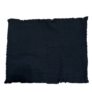 NWT Garage Jet Black Smocked Tube Top